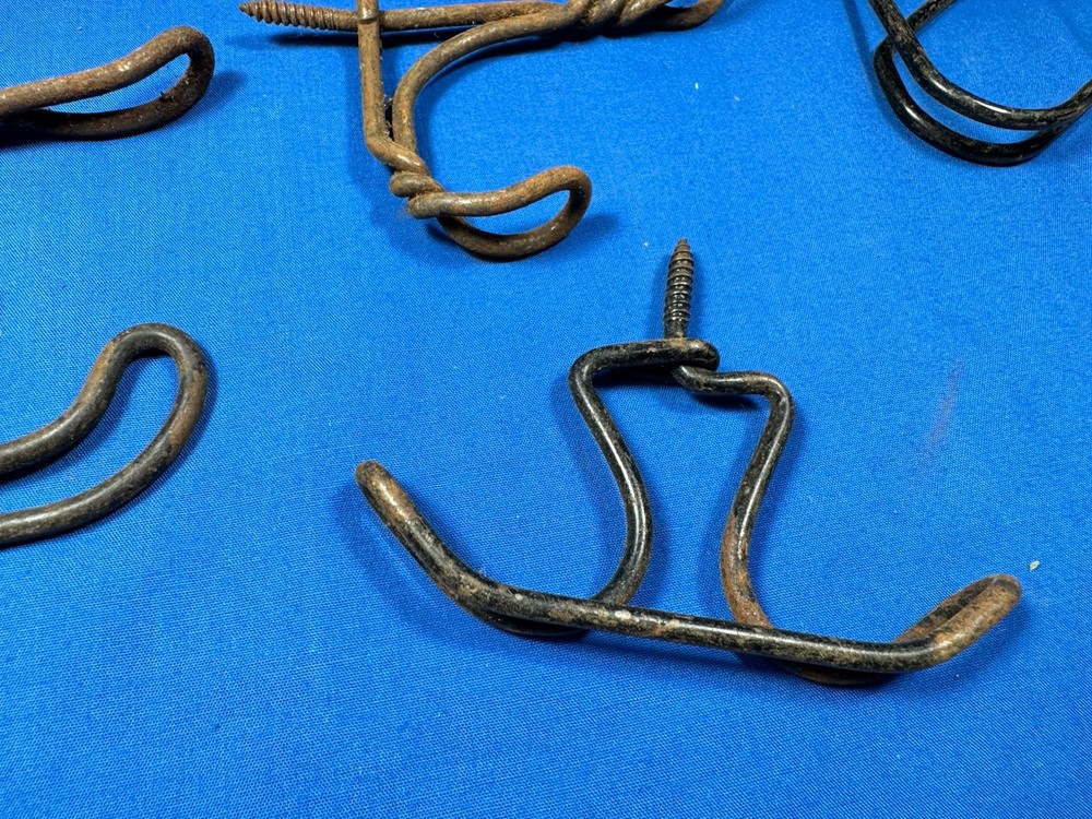 18 Vintage WIRE HOOKS w/ Threaded Ends & No Bends ~ Several Different Sizes