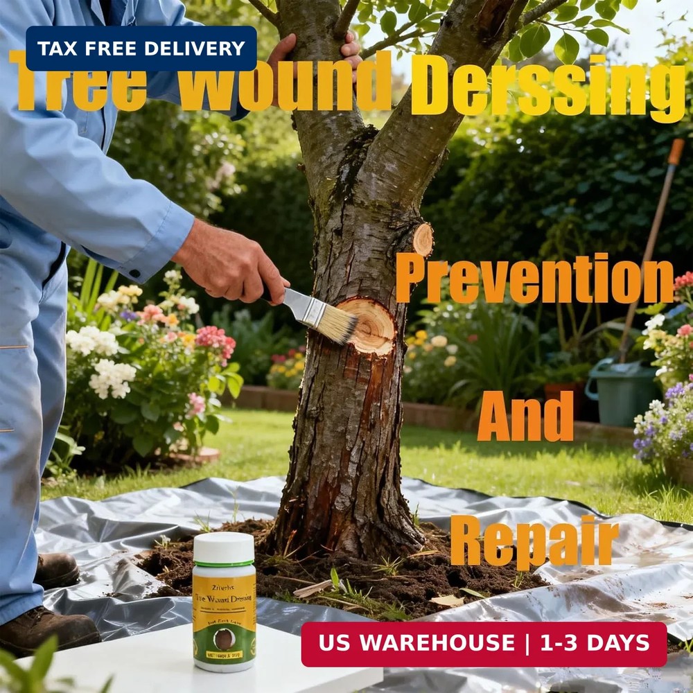 Tree Wound Pruning Sealer,Tree Wound Dressing with Brush, Bonsai Cut Paste, Tree