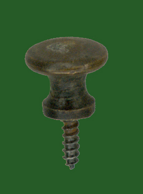 #2 (1PAIR) POLISHED MACEY BOOKCASE DOOR KNOBS NEAR PERFECT PROFILE DIMENSIONALLY