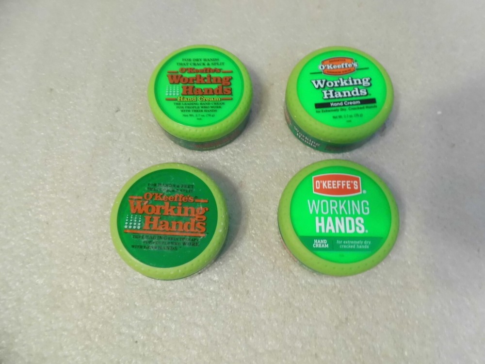 4 Empty O'Keeffe's Working Hands Hand Cream Containers-Good For Crafting Storage