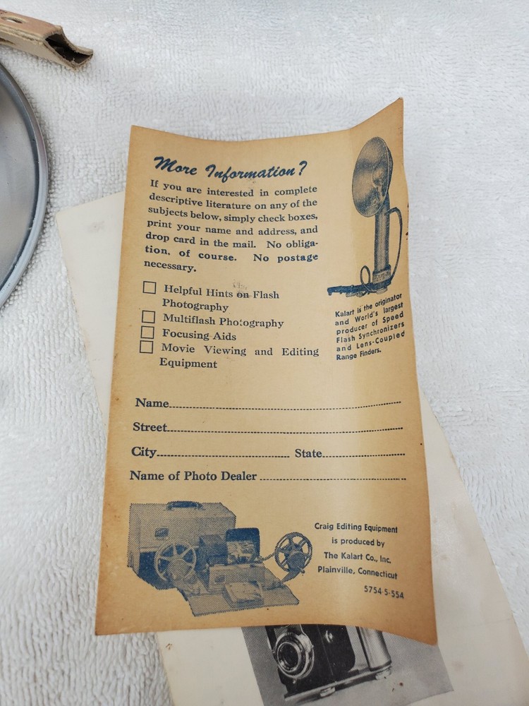 Kalart Safety First De Luxe Speed Flash Unit With Box