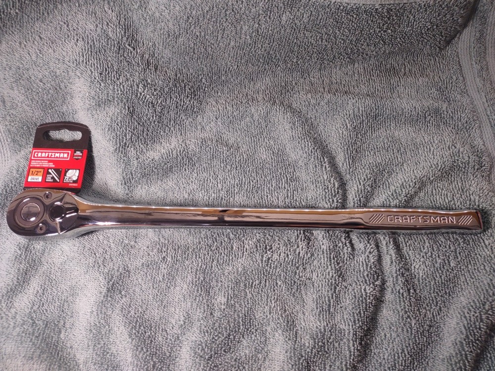 Craftsman - 72-Tooth 1/2" Quick-Release Long 15" Handle Ratchet - CMMT99441