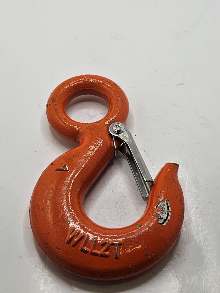 ALLOY WLL2T RIGGING HOOK WITH LATCH - ALL ORANGE