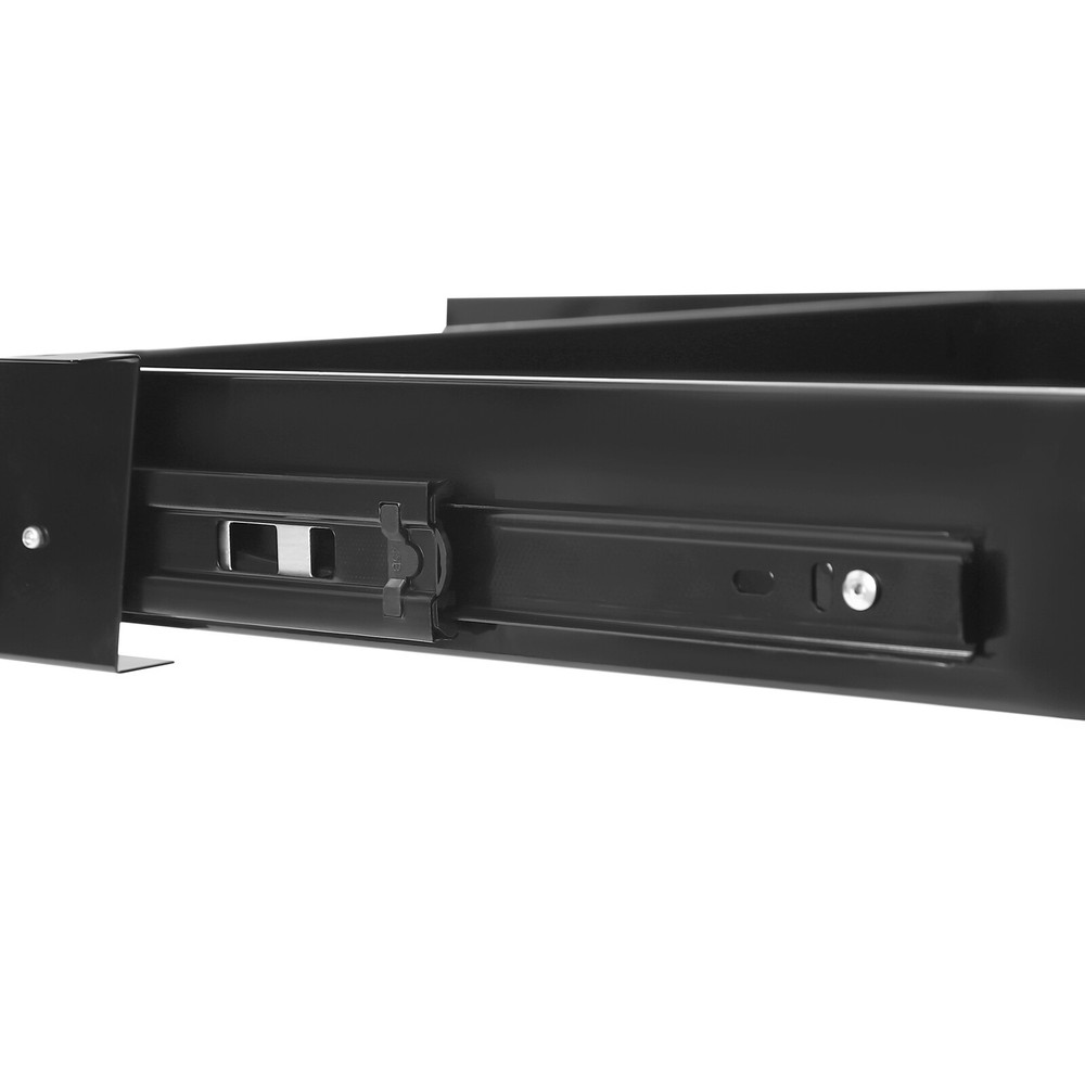 Under Desk Mounted Sliding Pull-out Drawer Storage Organizer For Workstations