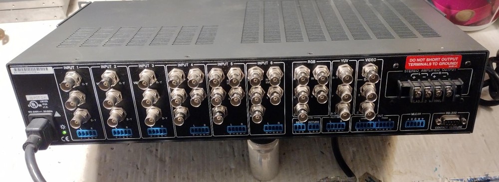 Extron MLS 506SA RGB Component 6 Input Switcher Tested! INCLUDES POWER CORD