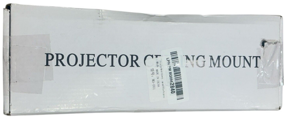 New PRJCM3 Universal Projector Ceiling Mount Kit Telescoping Height (Black)