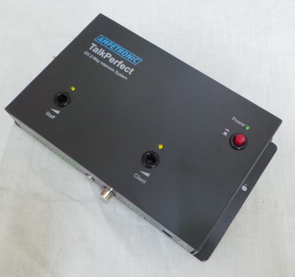 Ampetronic Talkperfect DX 2-way intercom system.