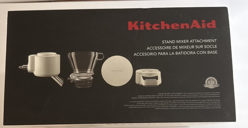 NEW KitchenAid Sifter and Scale Stand Mixer Attachment KSMSFTA - White