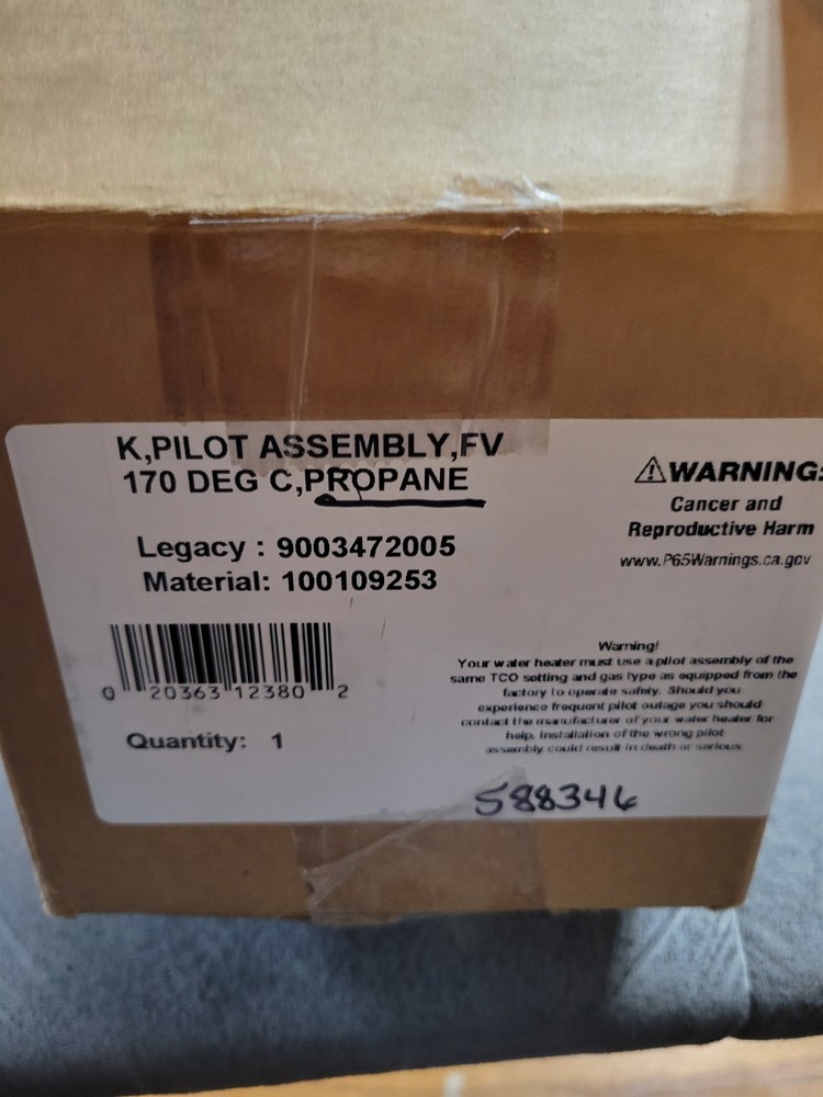 Reliance 170 F Liquid Propane (LP) Pilot Assembly 100109253