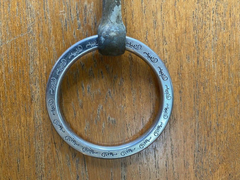 Vintage Sliester Engraved Snaffle Bit