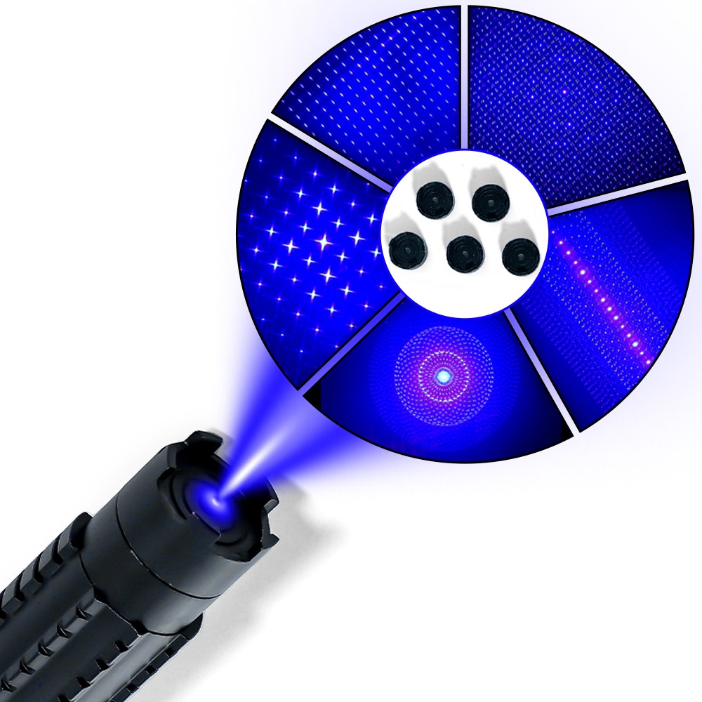 Aluminum alloy Adjustable High Power Blue Burning Light,Range Handhel Flashlight