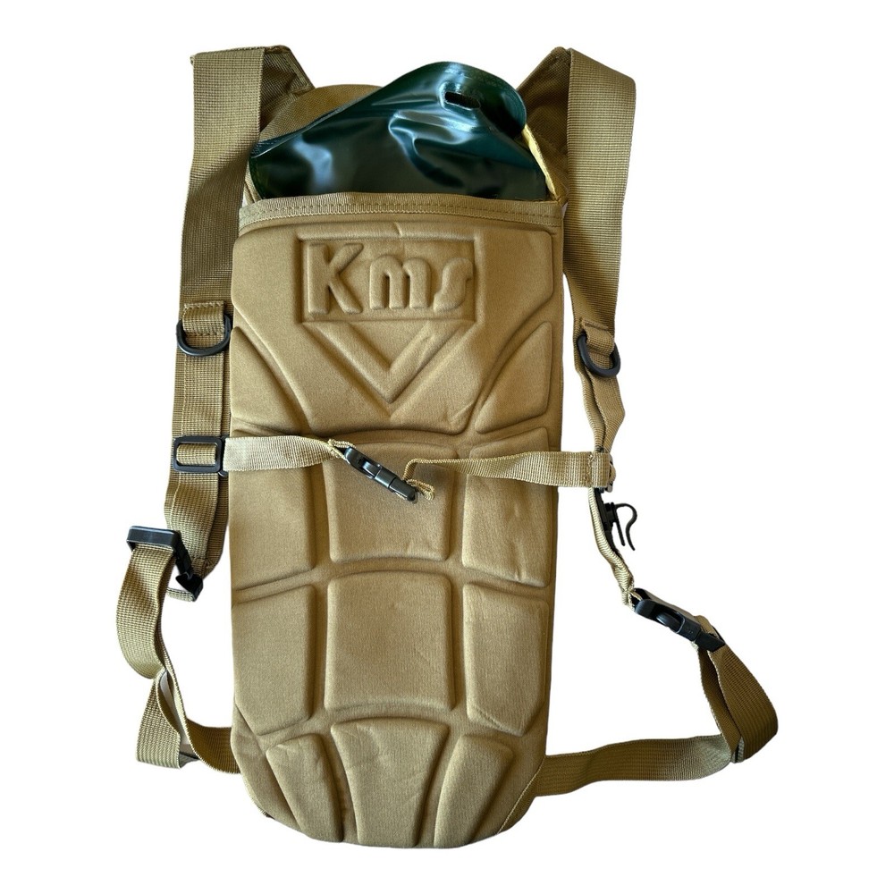 KMS Hydration Backpack – Beige w/ Water Bladder – No Original Packaging – Used