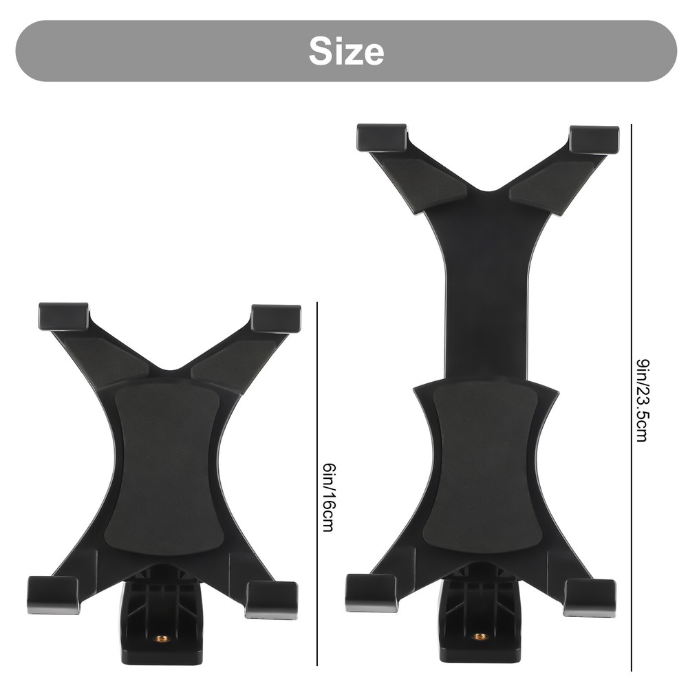 Tripod Mount Holder Bracket 1/4" Thread Adapter For 7"-12" Tablet iPad Universal