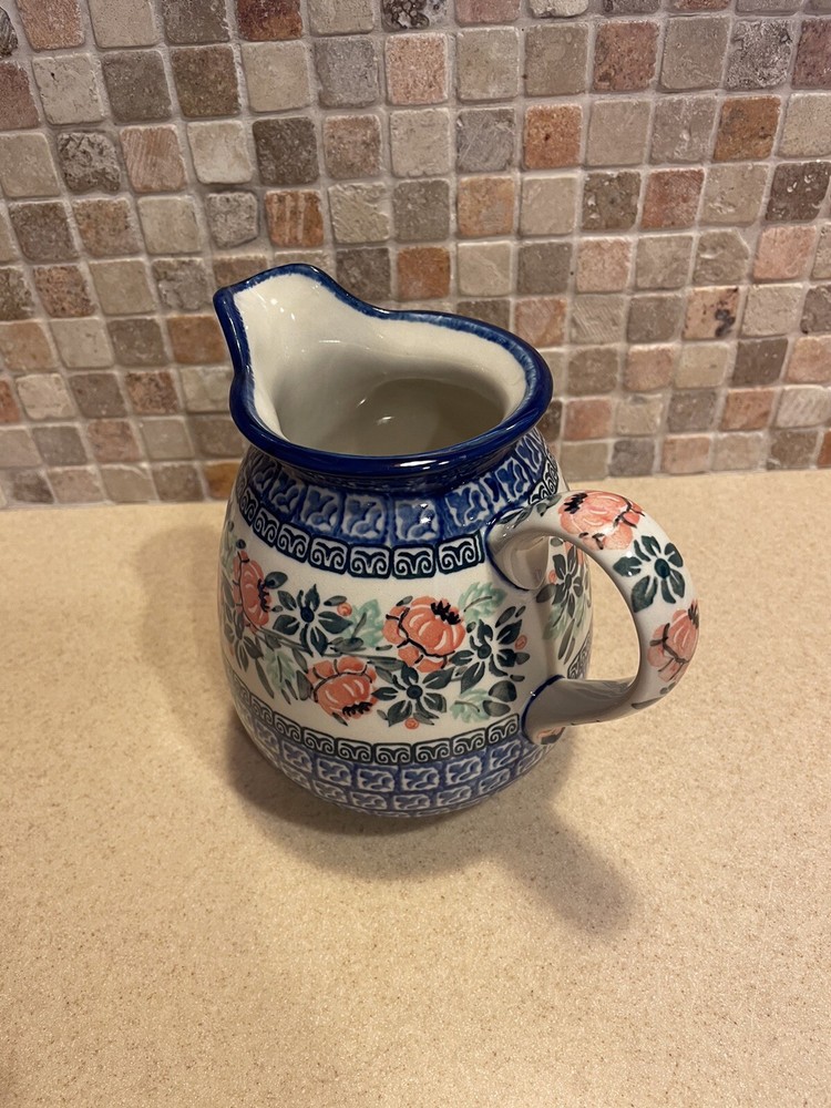 POLISH POTTERY SMALL PITCHER