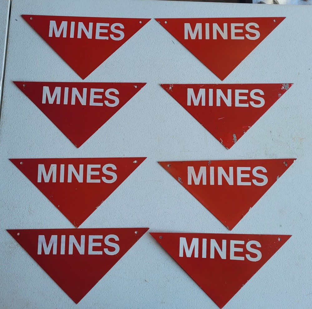 Vietnam Era MINES Sign