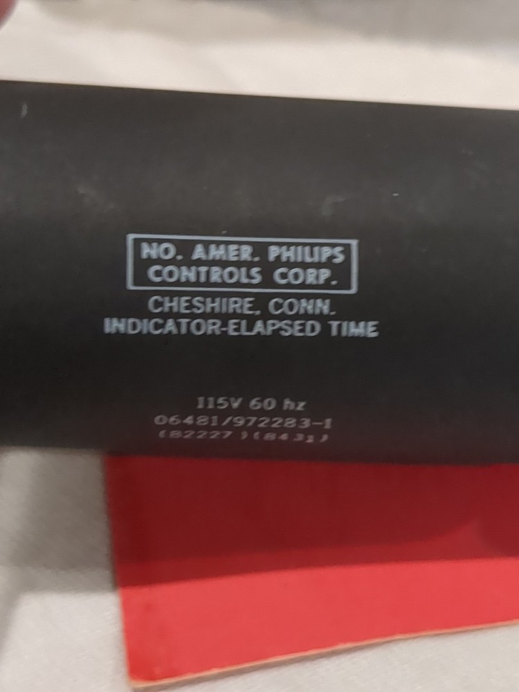 N. American Philips Controls Hours Elapsed Time Indicator