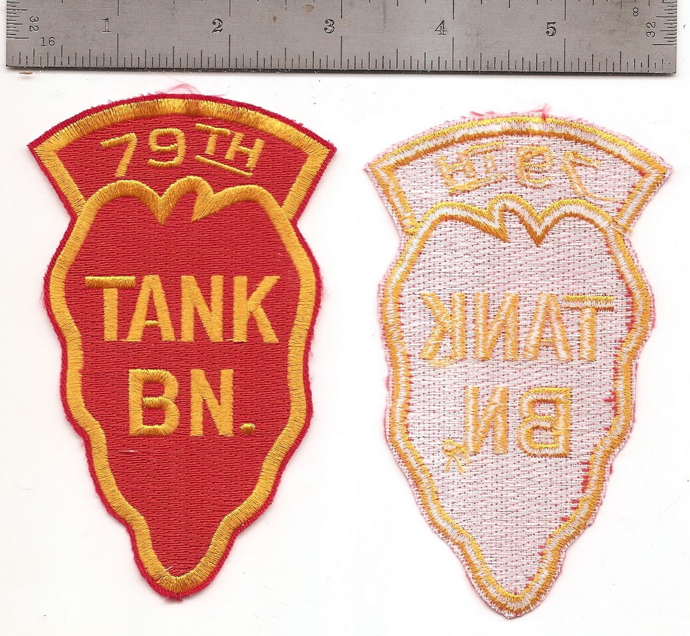 #358 US ARMY 79TH TANK BATTALION PATCH