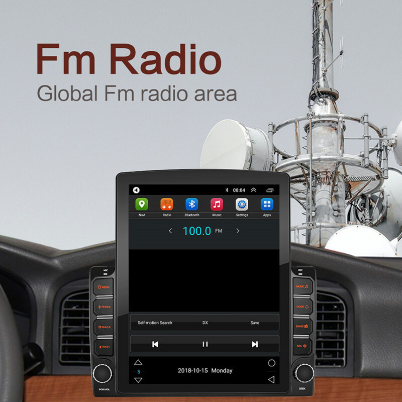 Android Car Vertical Screen Audio Stereo Bluetooth Autoradio Multimedia GPS Navi