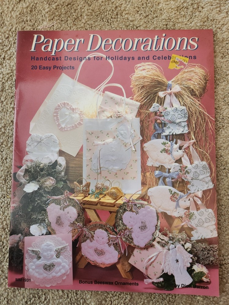 Paper Casting instruction booklet, beginner's guide and project instructions,