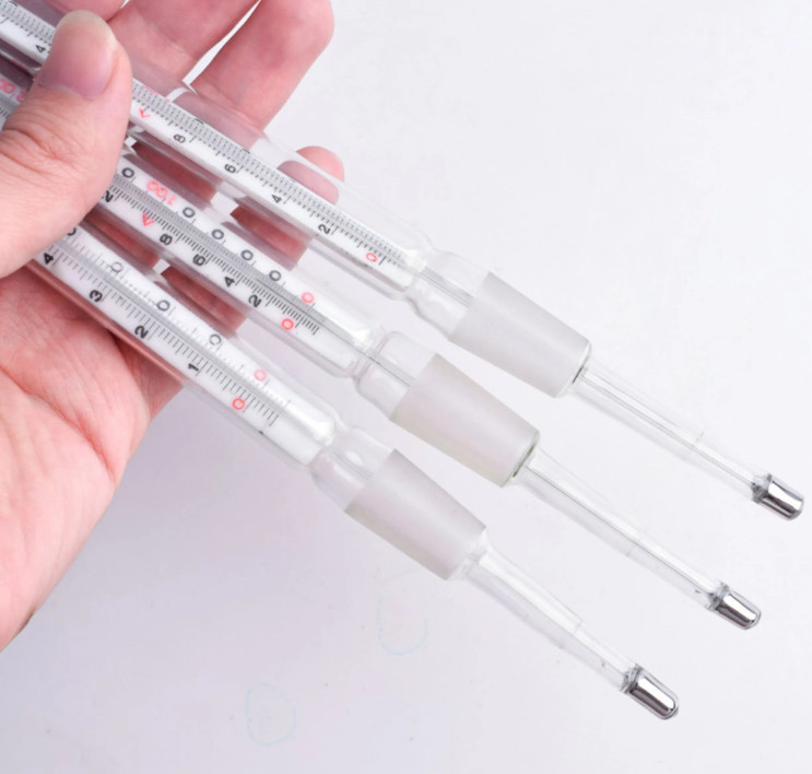 Laboratory Thermometer With Standard Joint, 50mm Immersion