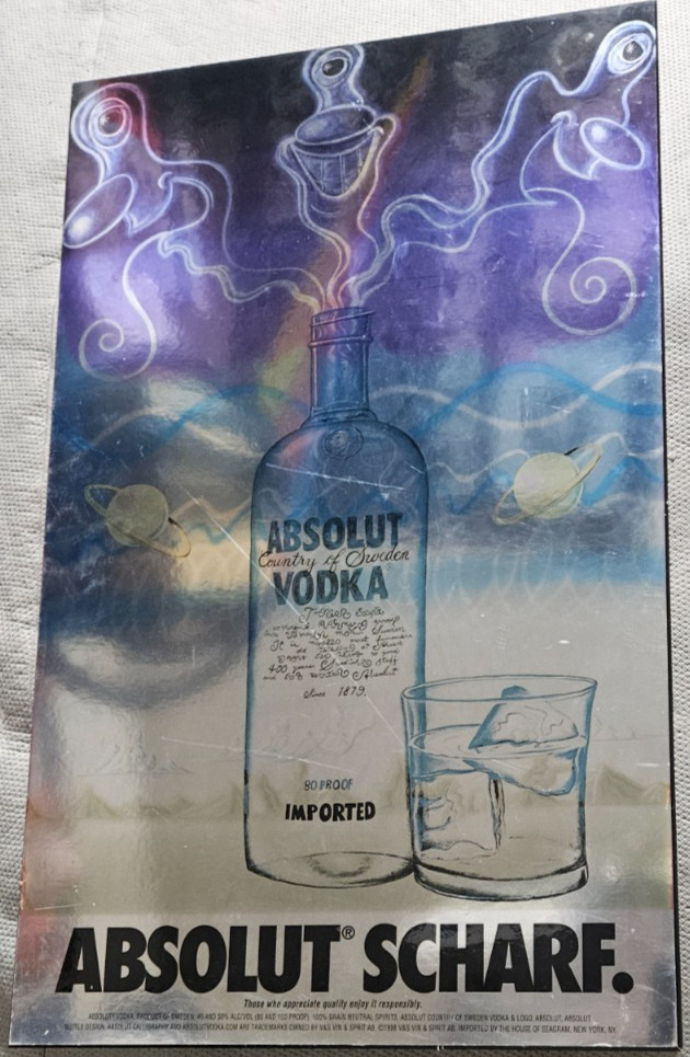 Absolut Vodka Scharf sign 1998