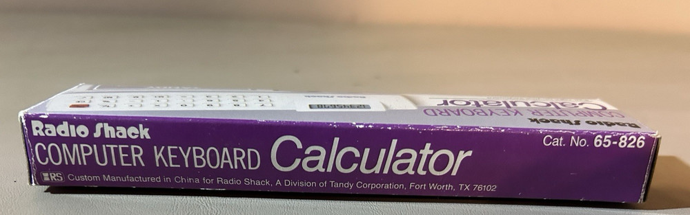 Radio Shack Computer Keyboard Calculator Tandy 65-826 Tested Working