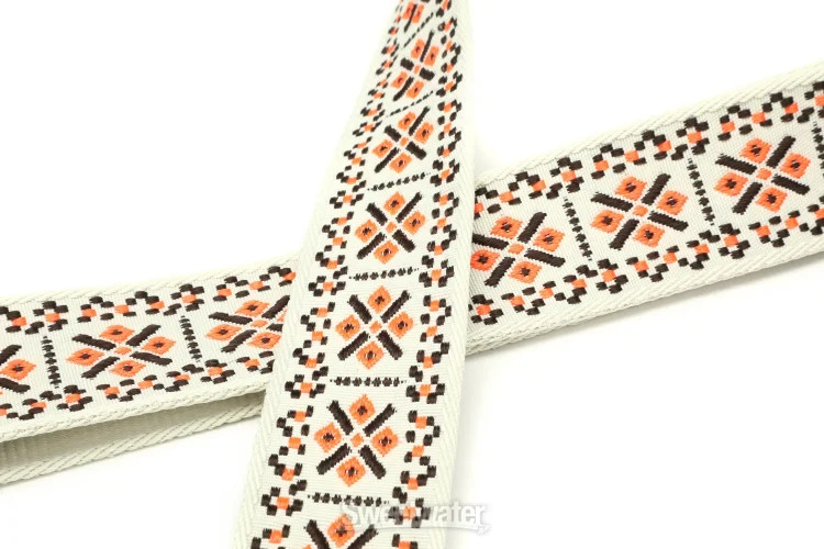 Fender Pasadena Woven Guitar Strap - Lattice Orange