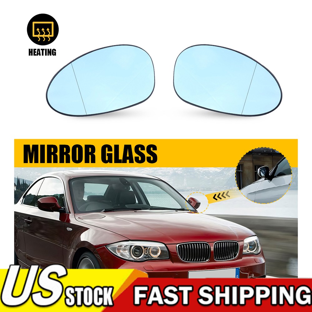 Blue LH RH Side View Mirror Glass for BMW E46 M3 E90/E91/E92/E93 E81/E82/E87/E88