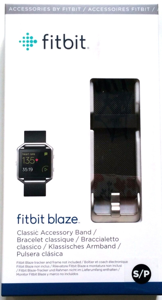 Fitbit Blaze Accessory Replacement Wrist Band Silicone Strap -Small - Black New!