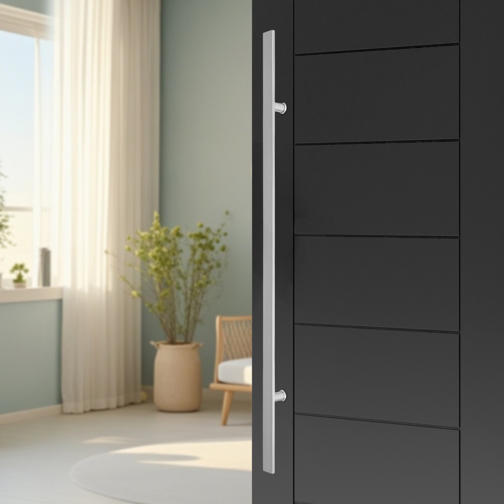 Pull Push Sliding Barn Door Handle Double Sided Stainless Steel Door Handle