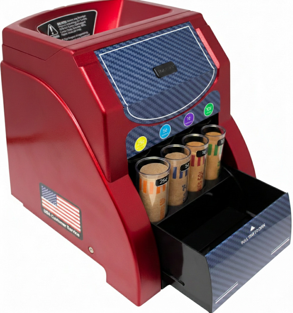 Elite Series High-Speed Automatic Coin Sorter & Digital Counter w/ Batch Sorting