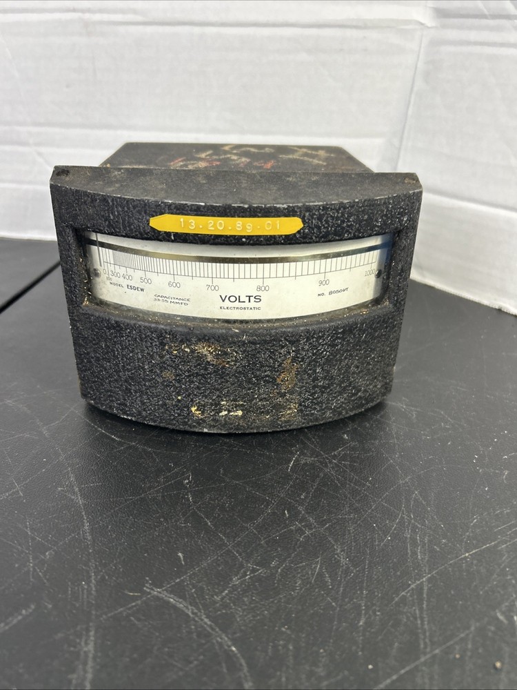 Sensitive Research Electrostatic Voltmeter ESDEW 0-1000 Panel Mount