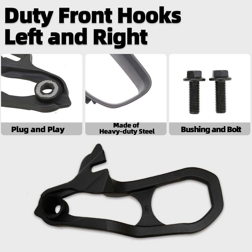 Front Tow Hooks Right & Left with Bushing with 2019-2024 RAM 1500