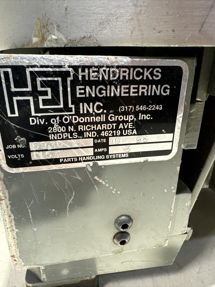 Hendricks Engineering 12” Vibratory Bowl Feeder 115V ~ Warranty