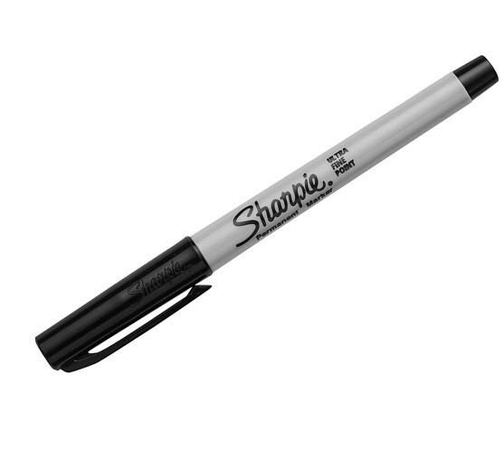 Sharpie Black Ultra Fine 12ct. Box.