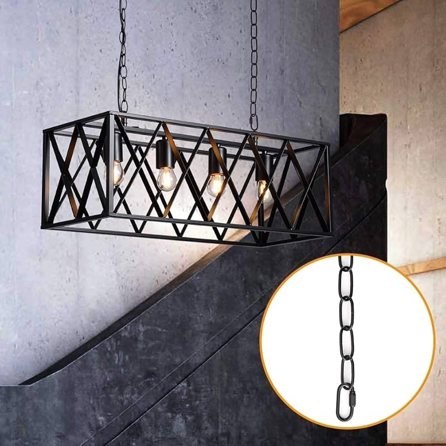 6 Feet Chandelier Chain, Black Chain for Hanging