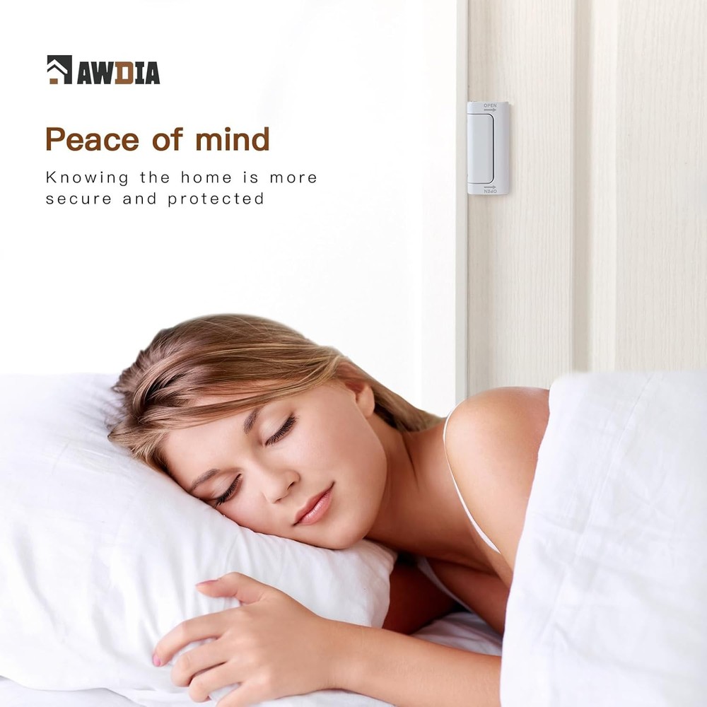 Home Security Door Reinforcement Lock, 3-Pack Upgraded White 3 Pack,