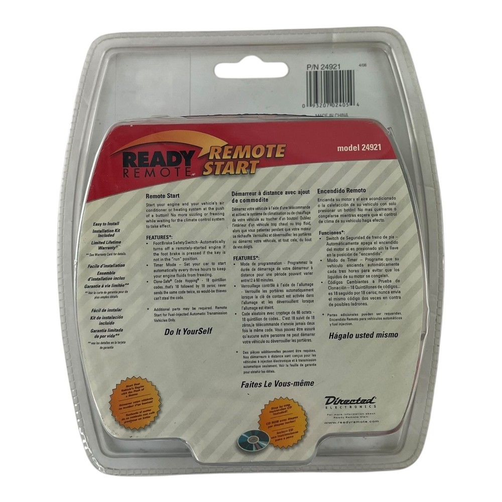 Ready Remote 24921 Remote Start System 500+ Ft Range New