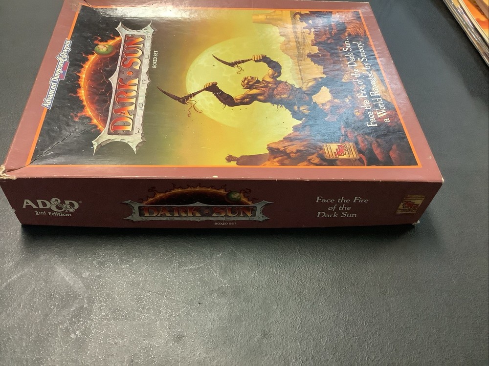Advanced Dungeons and Dragons 2nd Edition Dark Sun Boxed Set COMPLETE