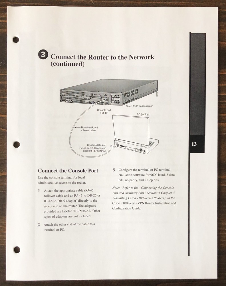 Cisco Systems - Cisco 7100 Series VPN Router Quick Start Guide (2000)