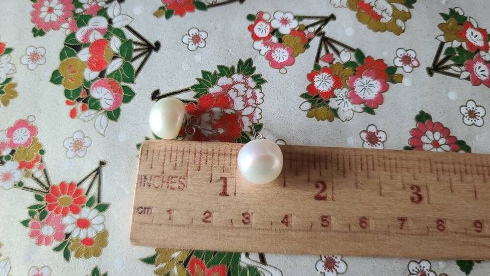 925 Pearl Stud Earrings