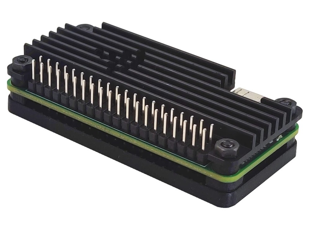 Heatsink Case for Raspberry Pi Zero 2W Aluminum Passive Cooling Pin Header