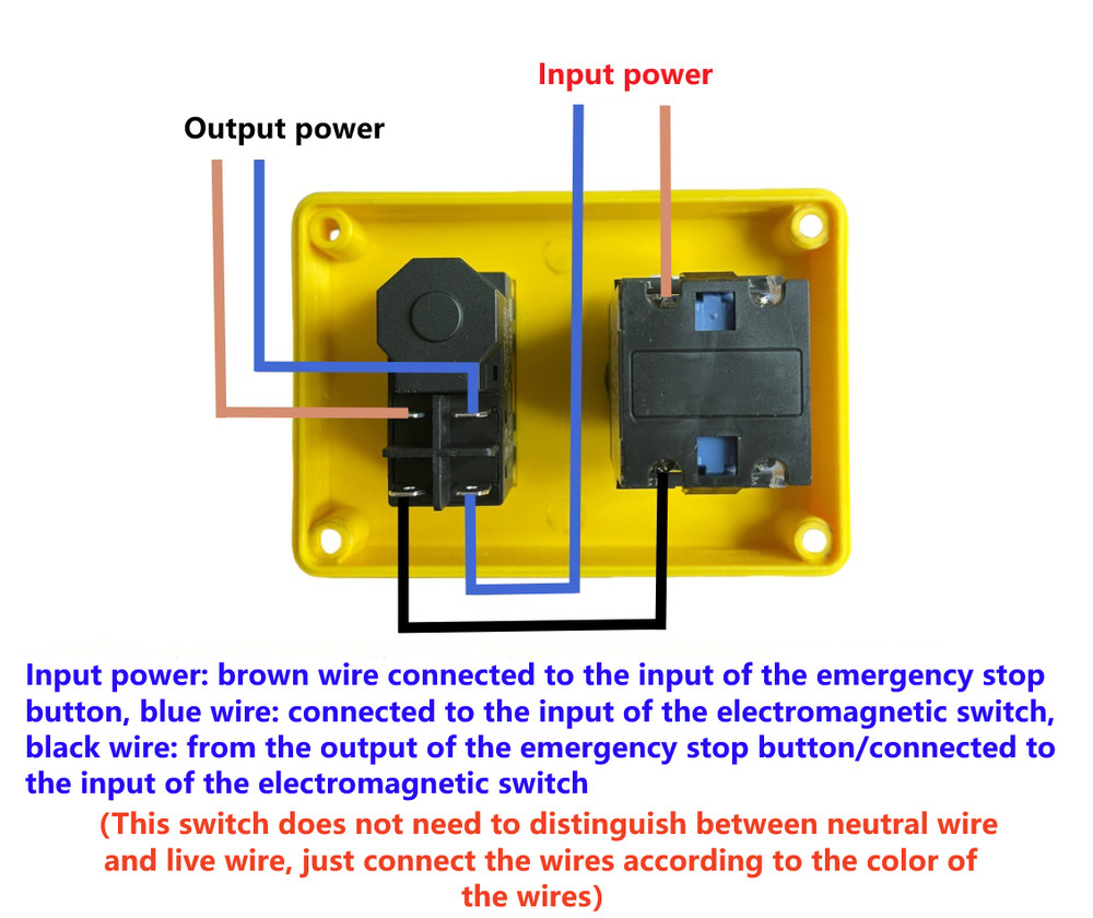 NVR Lockable Pushbutton Switch Suitable for Power Control in Workshops