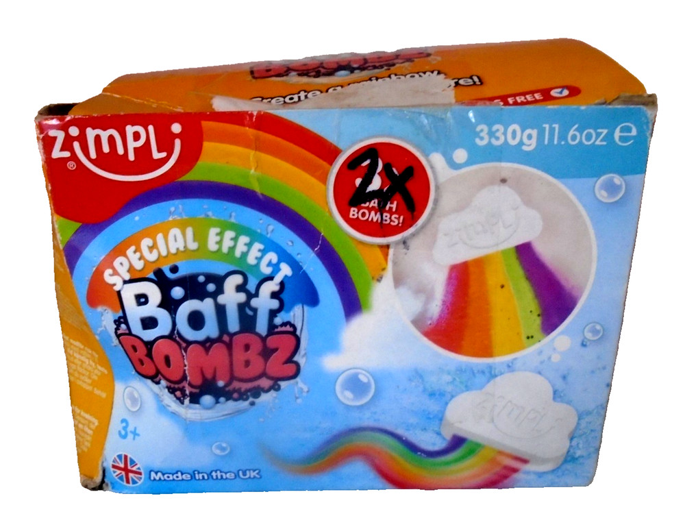 Zimpli Special Effect Baff Bombz Bath Bombs - Rainbow - 2 Count