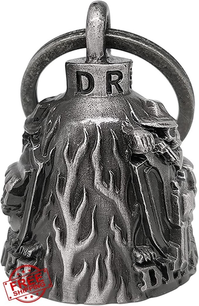 Biker Good Luck Riding Bell with Hanger