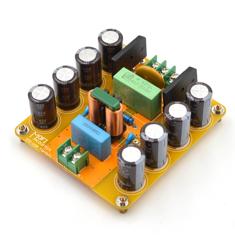1pc HiFi AC Power Line Single EMI Filter Module 2200W Version 4A Kit DIY