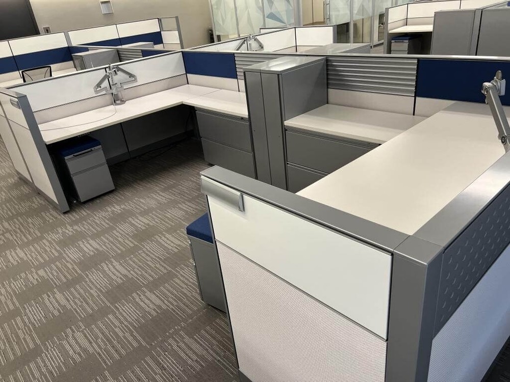 Herman Miller Canvas 7x7 Used Cubicles