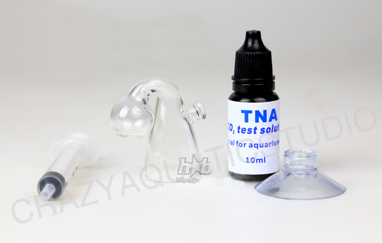 Aquarium CO2 Glass Drop Checker-Test Aquarium CO2 pH indicator Solution