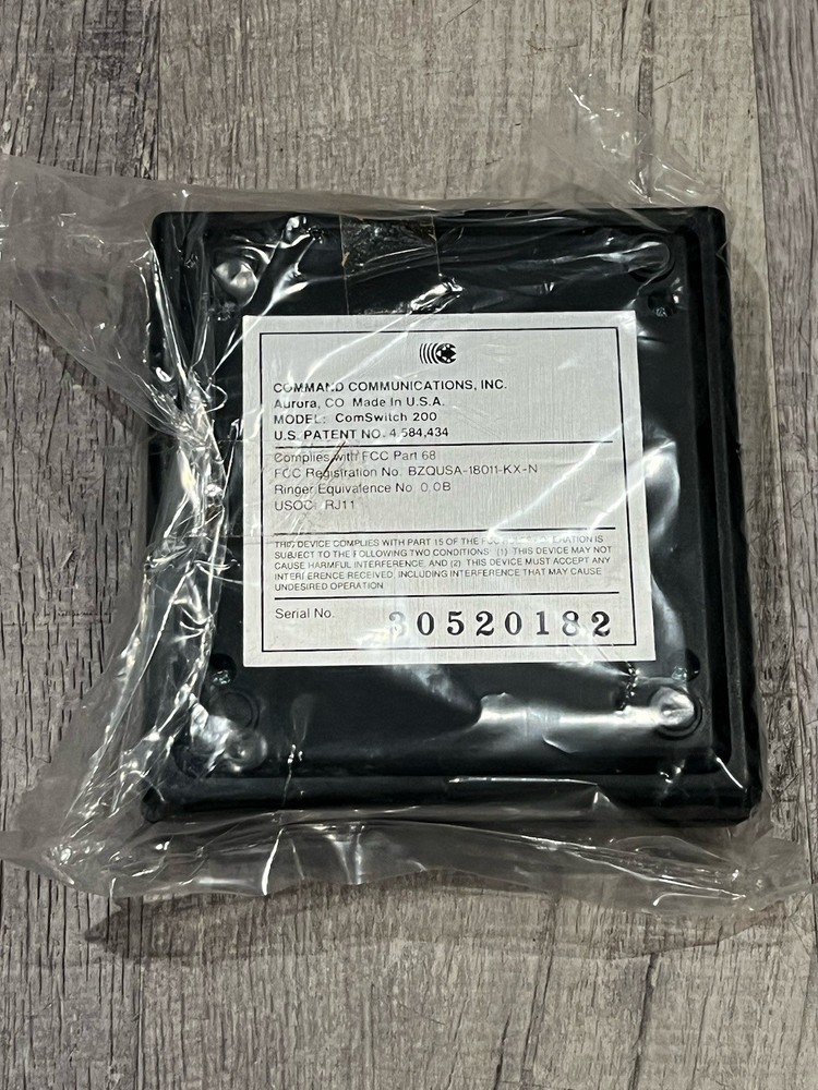 Command Communications ComSwitch 200 FAXSWITCH-NEW/SEALED