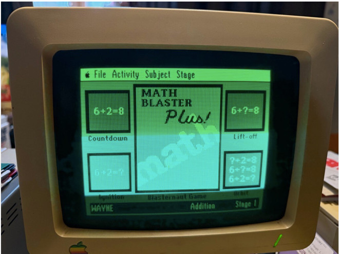 Apple 5.25 Software - MICROZINE NO. 17 by Scholastic PLUS Math Blaster Plus